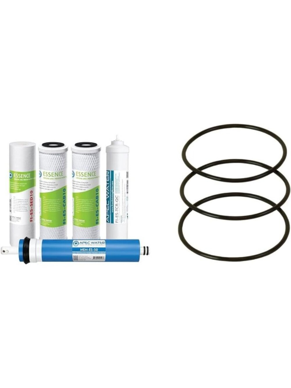 50 GPD Replacement Filter & O-Ring Set for Undersink Reverse Osmosis System